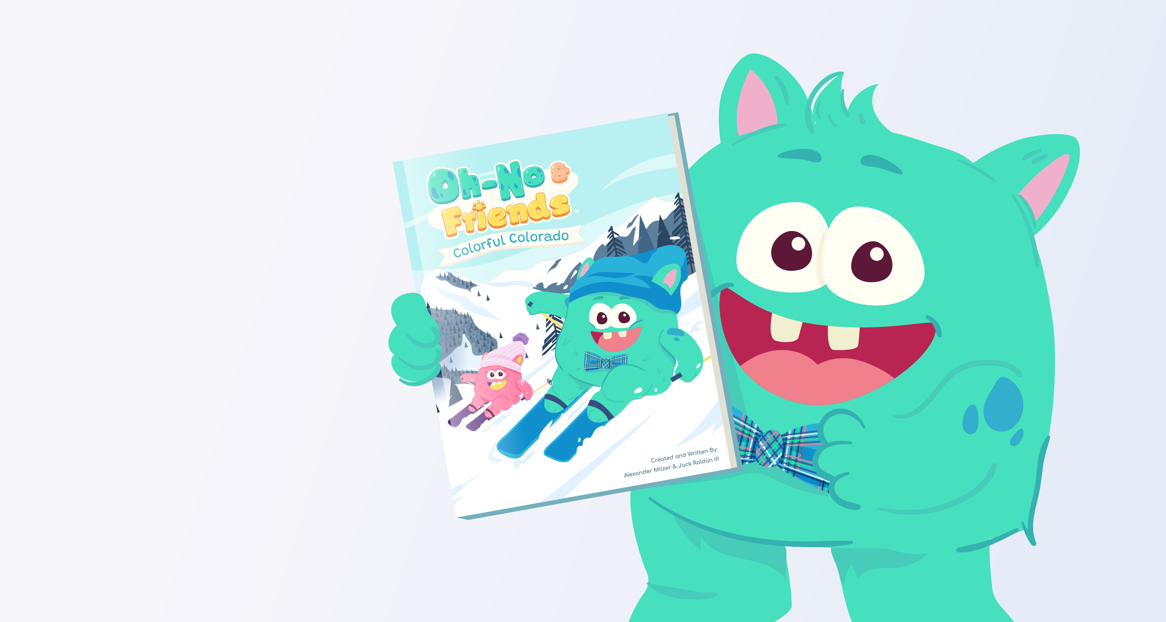 Oh-No Holding a Copy of Colorful Colorado